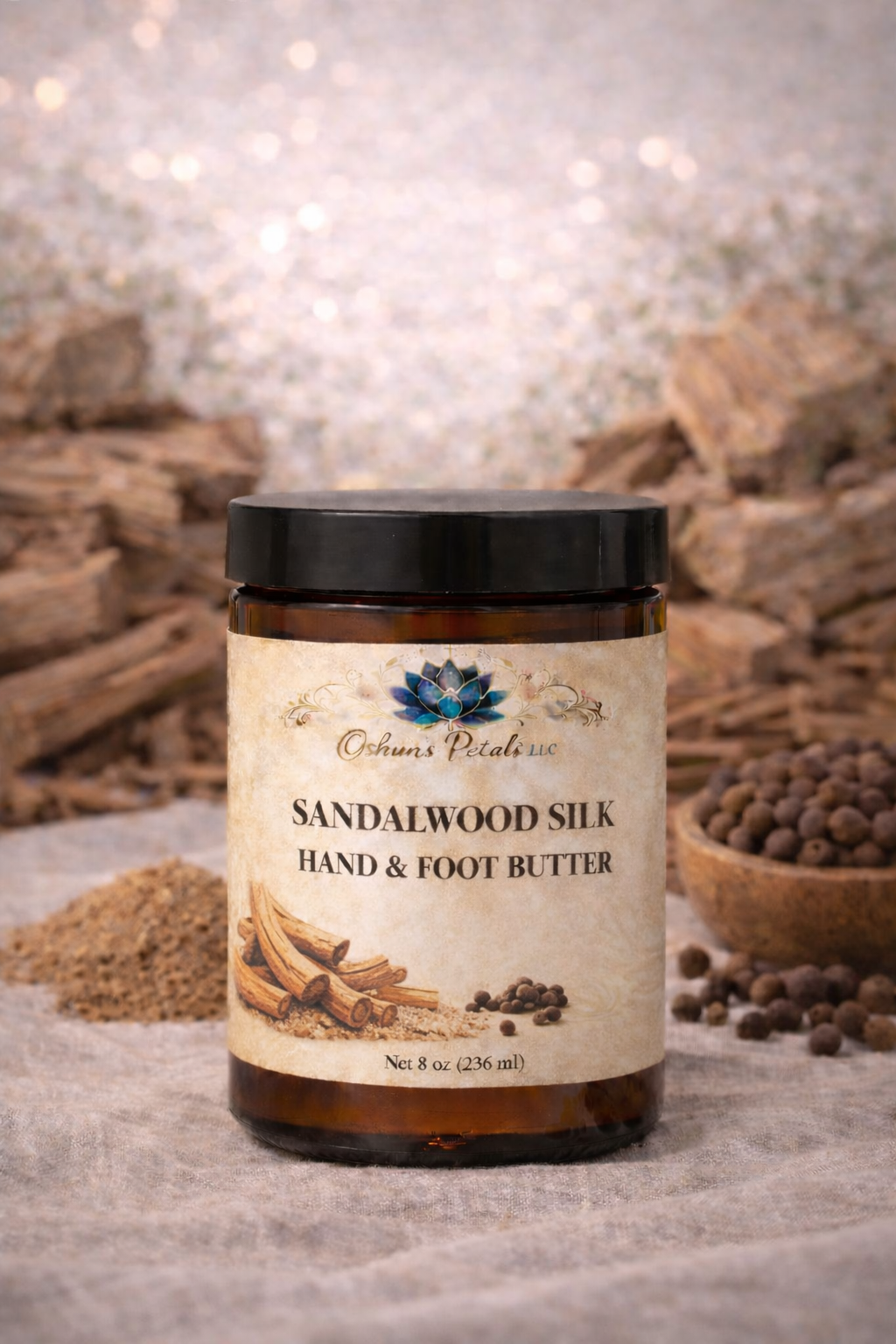 Sandalwood Silk Hand & Foot Butter Net 8 oz (236 ml)