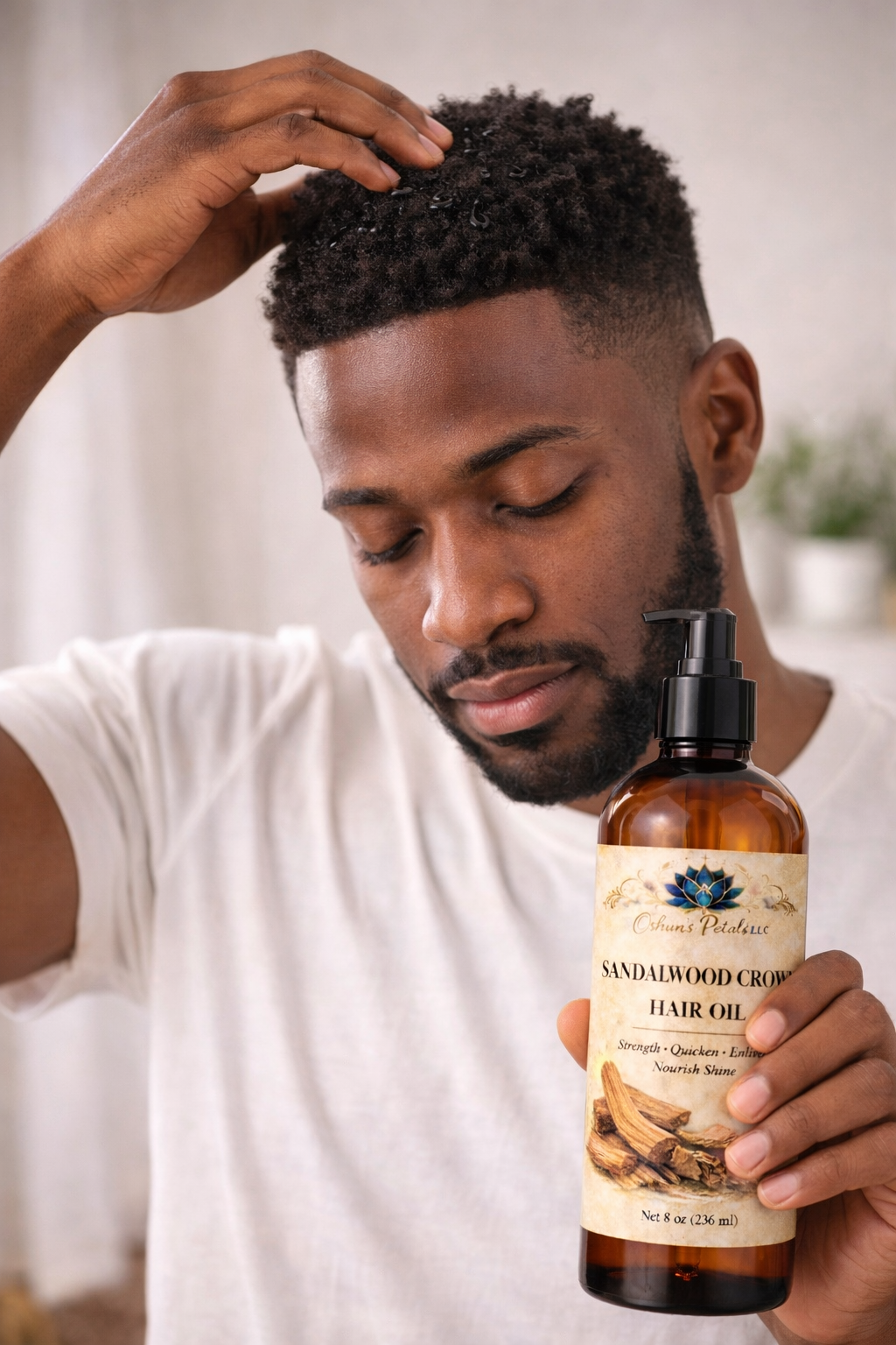 Sandalwood Crown Hair Oil 8 oz.