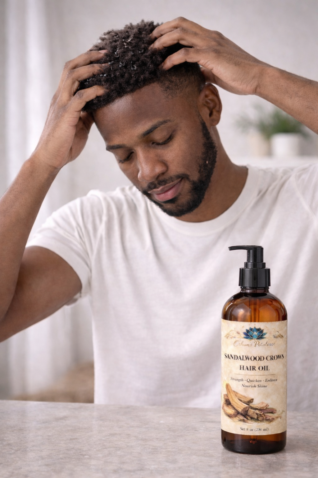 Sandalwood Crown Hair Oil 8 oz.